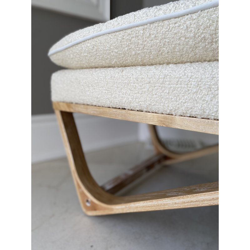 Banc en bois SEAT4U, Naturel, Blanc crème