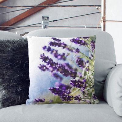 Lavender Vol.2 Painting Square Throw Cushion
