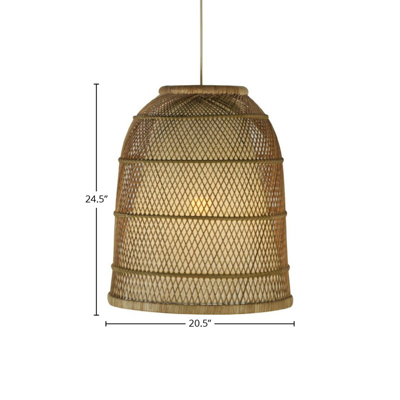 Bella Light Pendant, 24.5" H x 20.625" W x 20.625" D