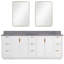 Ensemble de meuble-lavabo double 84 "avec miroir Adela-1795460058-1795460077-1795460050