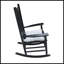 Chaise berçante en bois