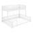 Twin XL Over Queen Floor Bunk Bed With Ladder & Guardrails-1575297181