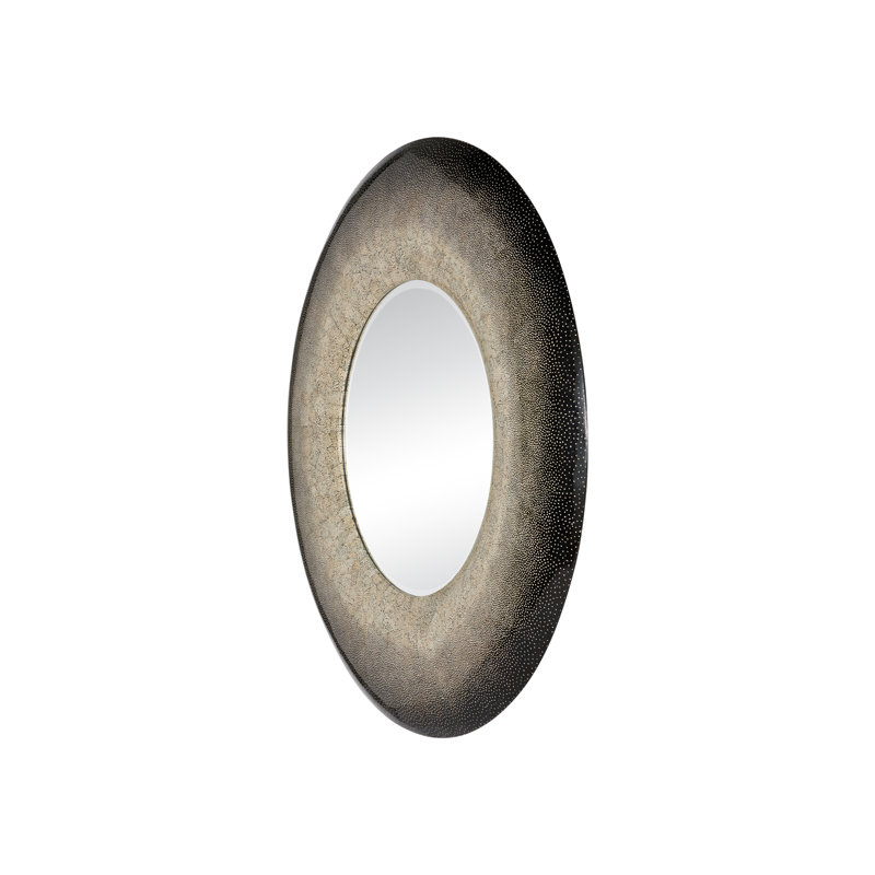 Round Resin Framed Wall Mirror