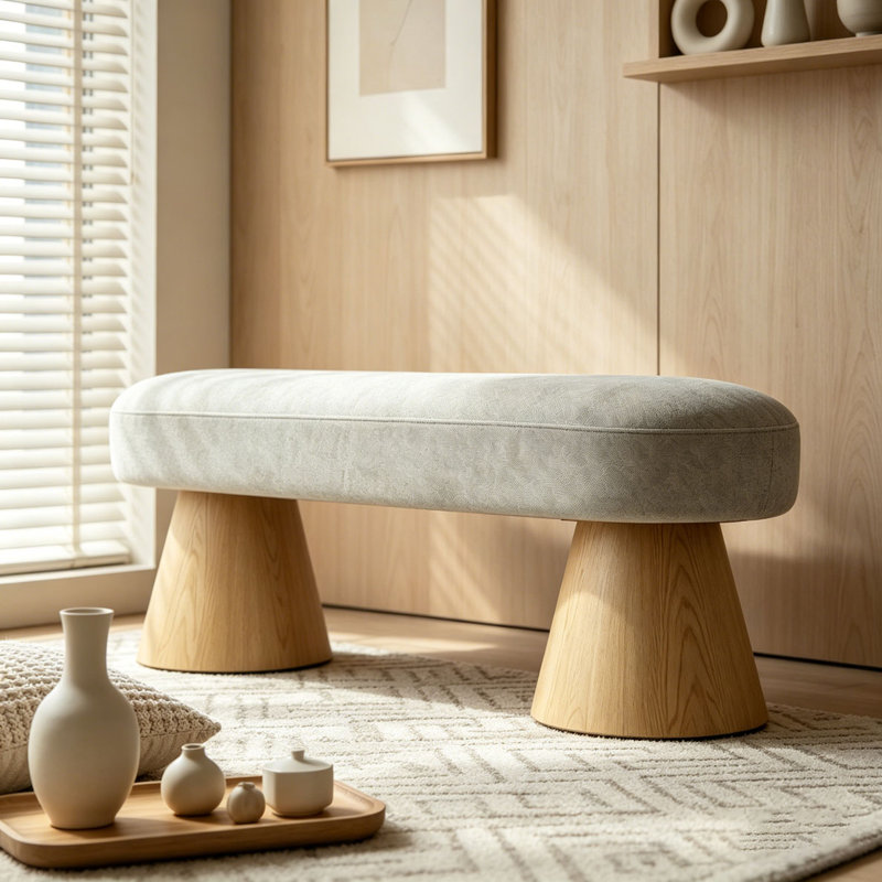 64"L Dining Bench, Oatmeal