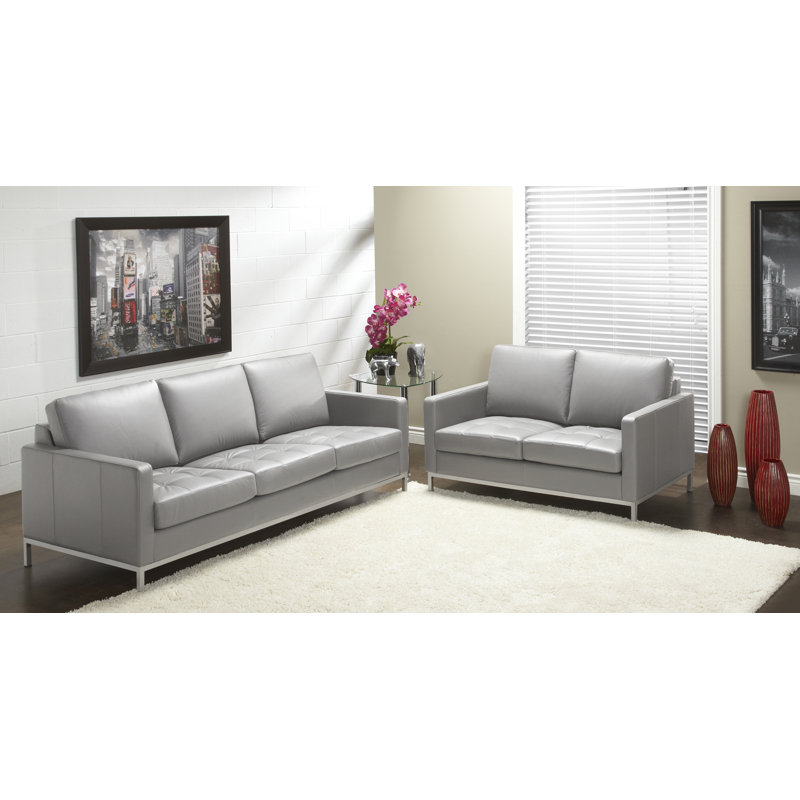 Corniche Upholstered Armchair, Slate Genuine Leather