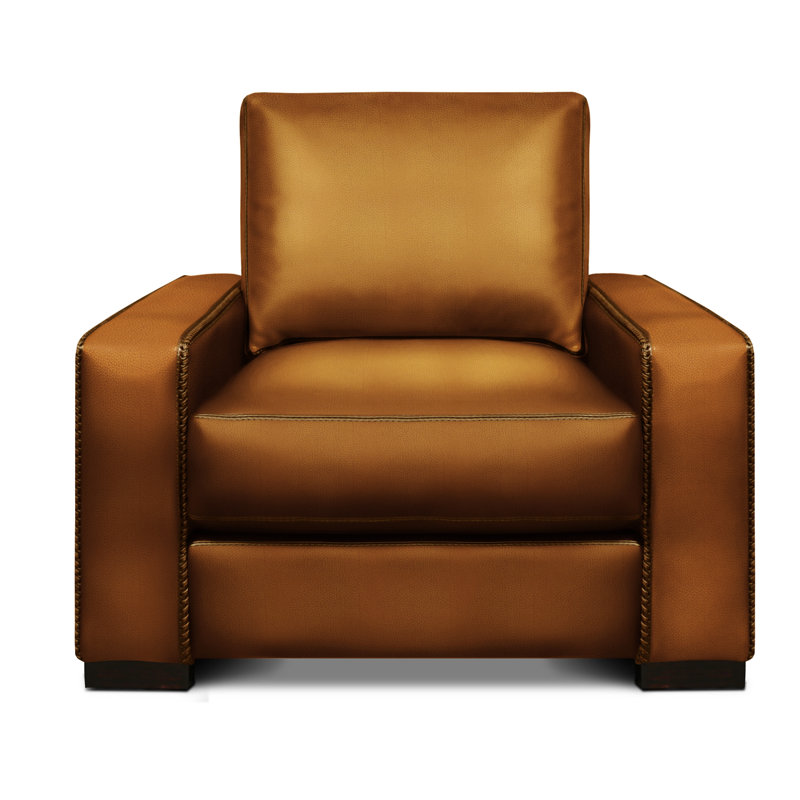 Urban Cowboy Leather Club Chair, Nutmeg, Cognac (Maestro Artisano)