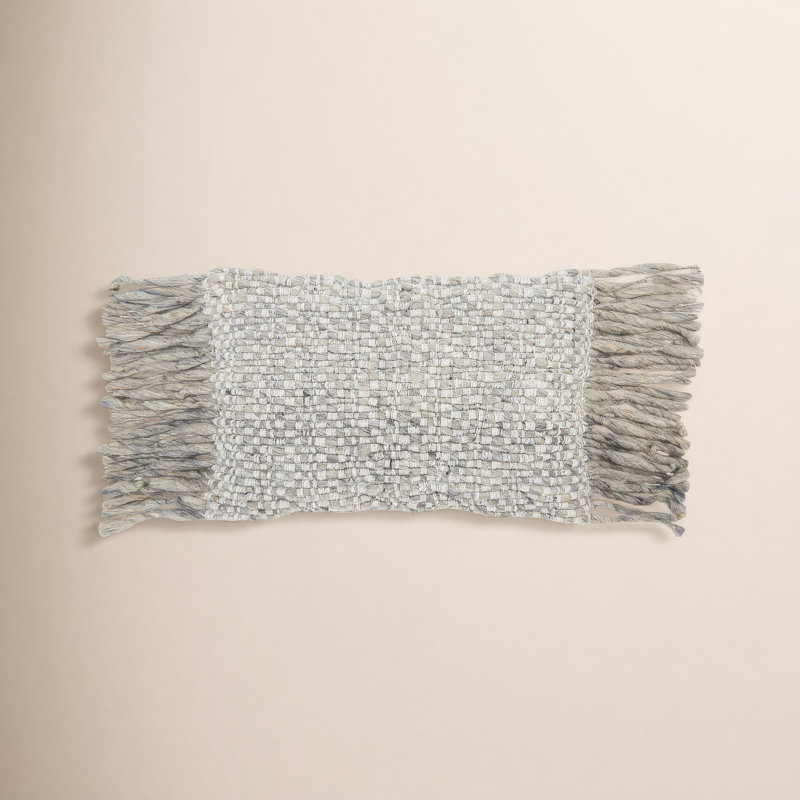Upson Tassels Wool Blend Throw Pillow, Down