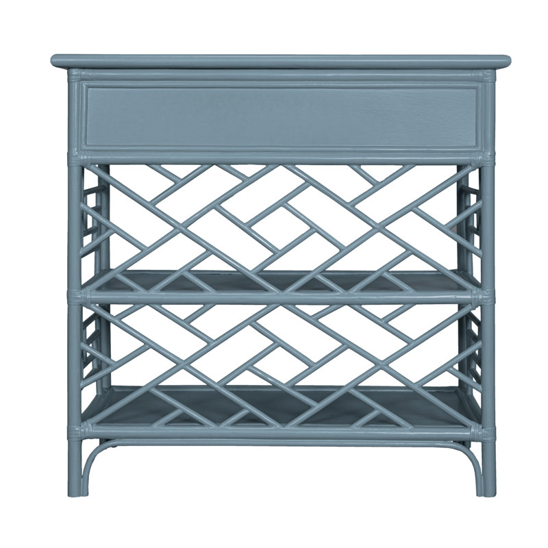 Chippendale End Table, Regatta Blue