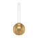Del Mar 1-Light LED Wall Sconce in Warm Brass by Breegan Jane