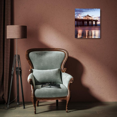Art sur toile tendue avec la galerie Dovecove Anonyme, Manhattan Beach Pier, California II, couleur FAF3121C