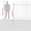 Powder-Coated Steel Fence Panels Included-124587419