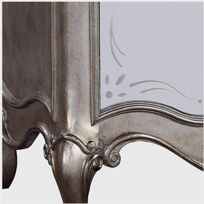 Table de chevet 2 tiroirs Champagne antique