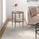 Hera Glass Top End Table