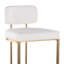 Tabouret de comptoir moderne à hauteur fixe en métal et similicuir - ensemble de 2-125535770-125535773-125535772