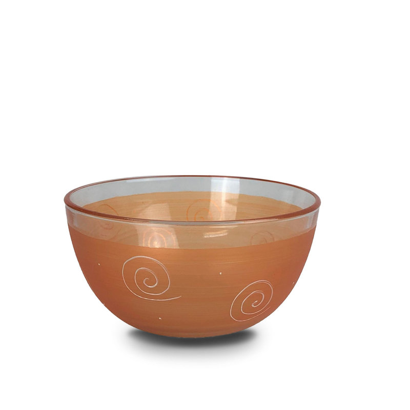 Bol péruvien Splendor Byrl 6 po, H 3 po x l 6 po, Orange