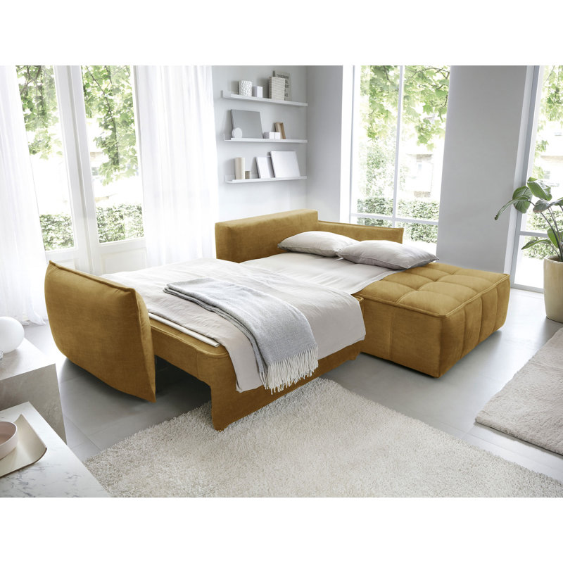 Bonella 4 Seater Sofa Bed, Right Hand Facing, Yellow
