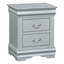 Table de chevet 2 tiroirs Platinum