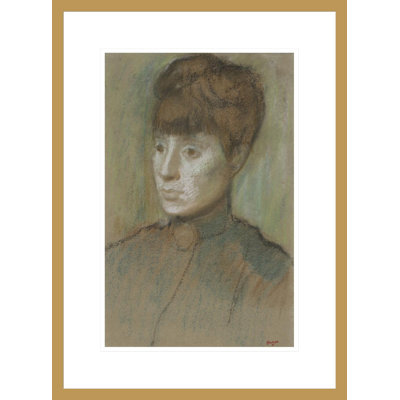 Tête de femme par Edgar Degas