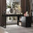 Makeup Vanity Table With Extendable Side Cabinet