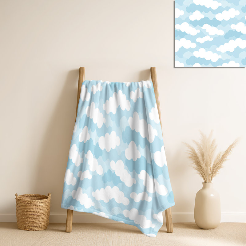 Nuage à chevrons - doudou blanc Boho