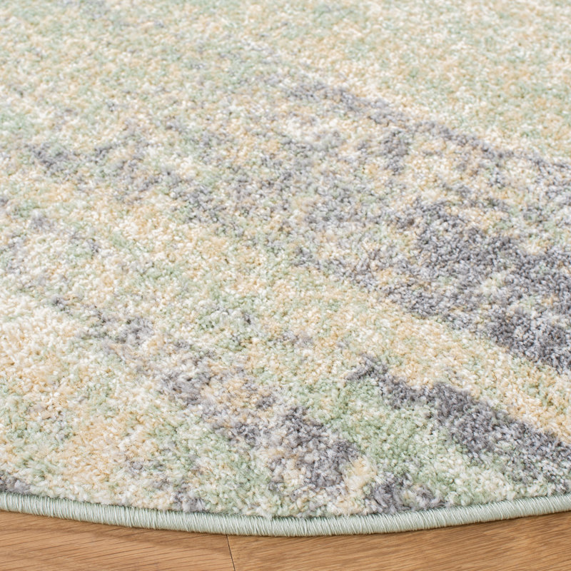 Binali Area Rug, Round 182 cm, Ivory/Sage