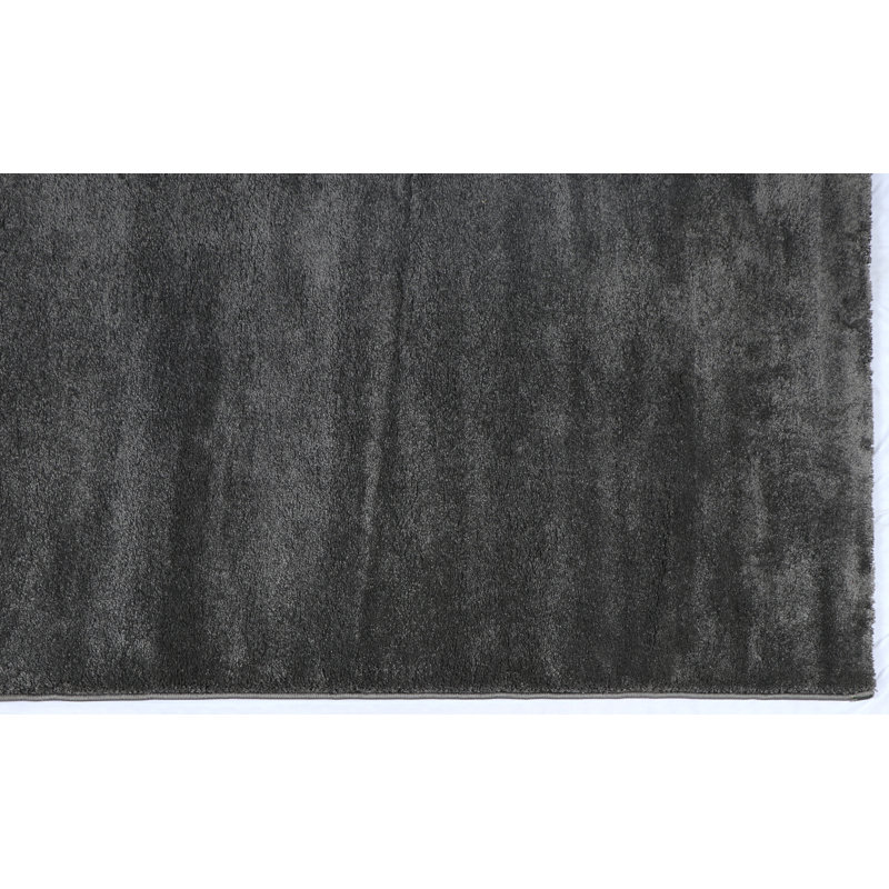 Berlin Solid Colour Machine Woven Machine Braided 160 X 230 CM Gray Area Rug