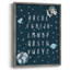 Space Cow Alphabet, reproduction encadrée - bois massif-541951265