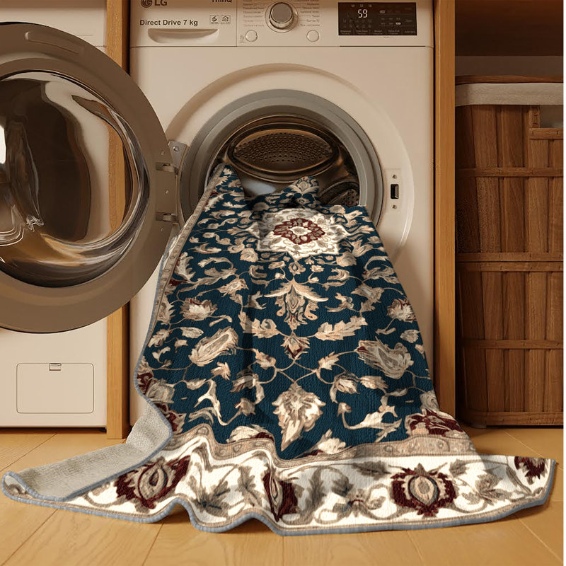 Machine Washable Persian Grey Area Rug, Rectangle 2' x 3'