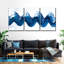 Wave Abstract Multi Piece Canvas Print-93060724