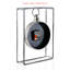Horloge murale élégante Becknell, 9,1 po de diamètre, finition en métal gris | Fabrication 100% métal, épaisseur: 0,3 po | Mécanisme silencieux, nécessite 1 pile AA (non incluse) | Parfait pour la décoration de la maison ou du bureau-114281936