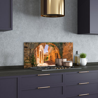 Akiah 50cm W x 100cm L Glass Peel and Stick Panel