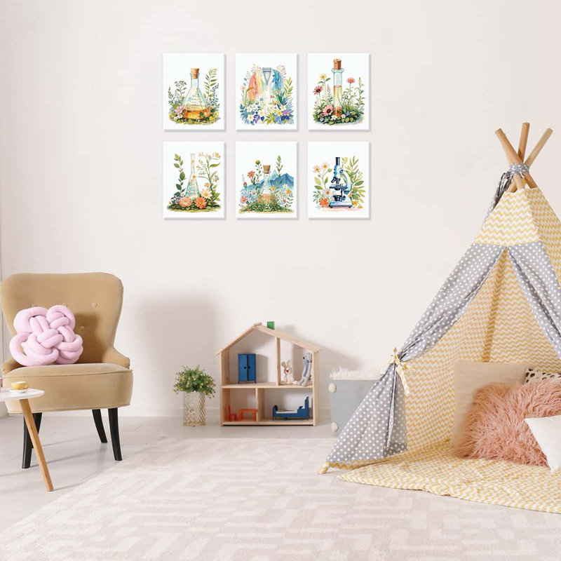 6 Piece Wrapped Canvas Print