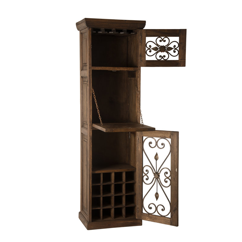 Hand-Made Barn Wood Serving Bar Cabinet