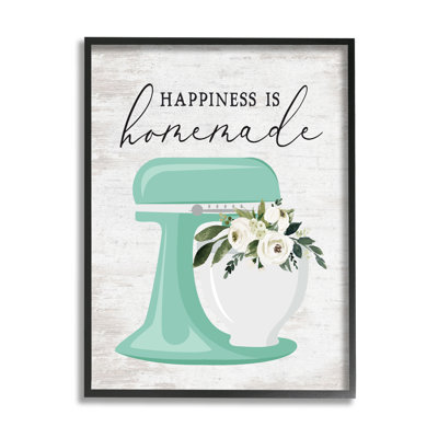 " Happiness Is Handmade Phrase " by Lettered And Lined