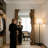 American-style rectangular solid wood full-length mirror in the bedroom, entrance hall, living room-12247307