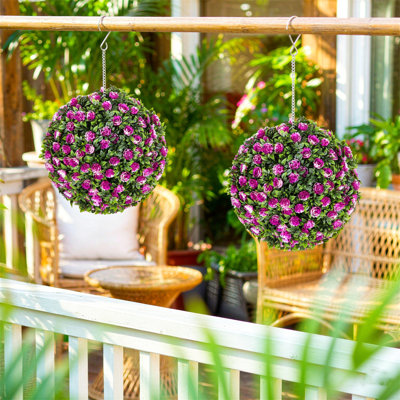 28 cm H Faux Topiary Plant