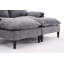 Canapé convertible avec repose-pieds et rangement Jabari-163749436