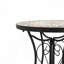 Table d'appoint ronde ronde en céramique