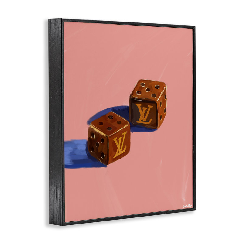 Dice, une marque de mode encadrée, giclée par Amelia Noyes, H 20 po x l 16 po, Giclée encadrée noir minuit