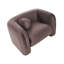Allieana Armchair Allieana Velvet Dark Brown-121657961