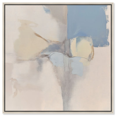 Clouded Calm I Canvas Abstract Print by Oliver Gal, Black Frame, 12 x 12