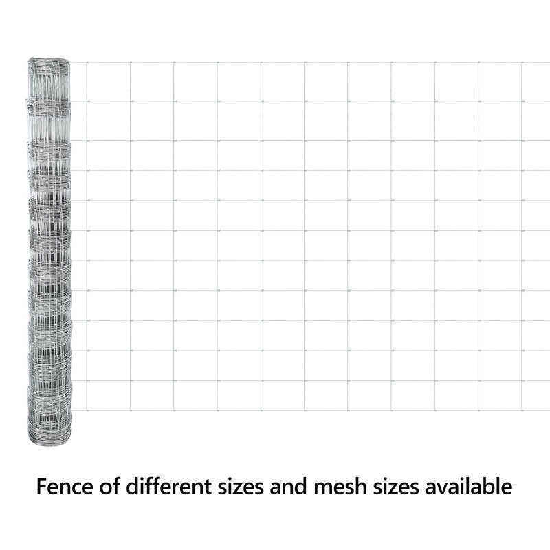 Field Fence Galvanised Steel, 120cm H x 1000cm W