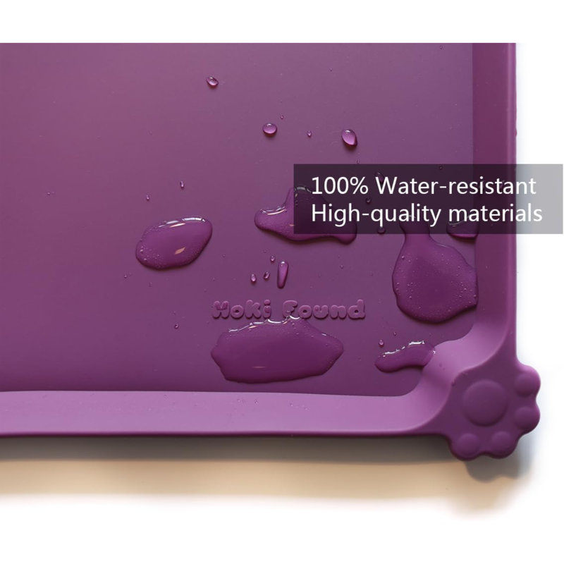 Mangeoire surélevée antidérapante, Aubergine, 14"