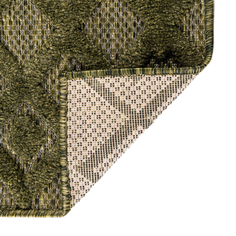 Grise Geometric Indoor / Outdoor Rug, Rectangle 9' x 12'