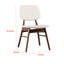 Ensemble de 2 chaises de salle à manger Lexy, pieds inclinés, bois massif, boucle beige