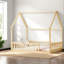 Lits sécuritaires pour lit double, structure de maison en bois de pin, chambre d'enfant de ferme