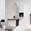 Meuble-lavabo de salle de bain avec lavabo en céramique et armoire d'appoint - Tablette de lavabo 24 po à l'allure contemporaine-1208931602