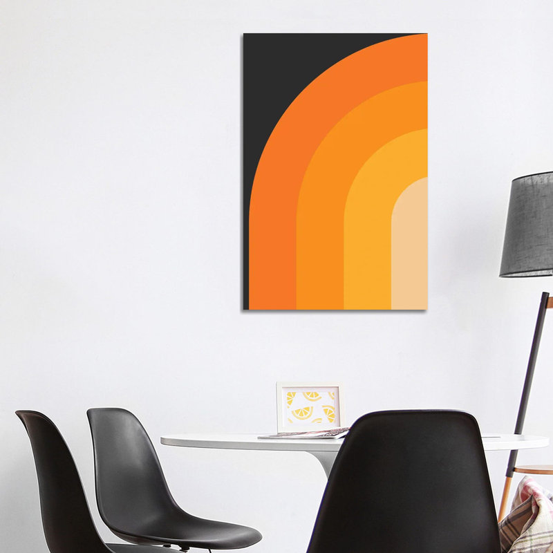 Print on Canvas, Wrapped Canvas, Red/Grenadier/Orange, 152.5 cm H x 101.5 cm W x 3.175 cm D