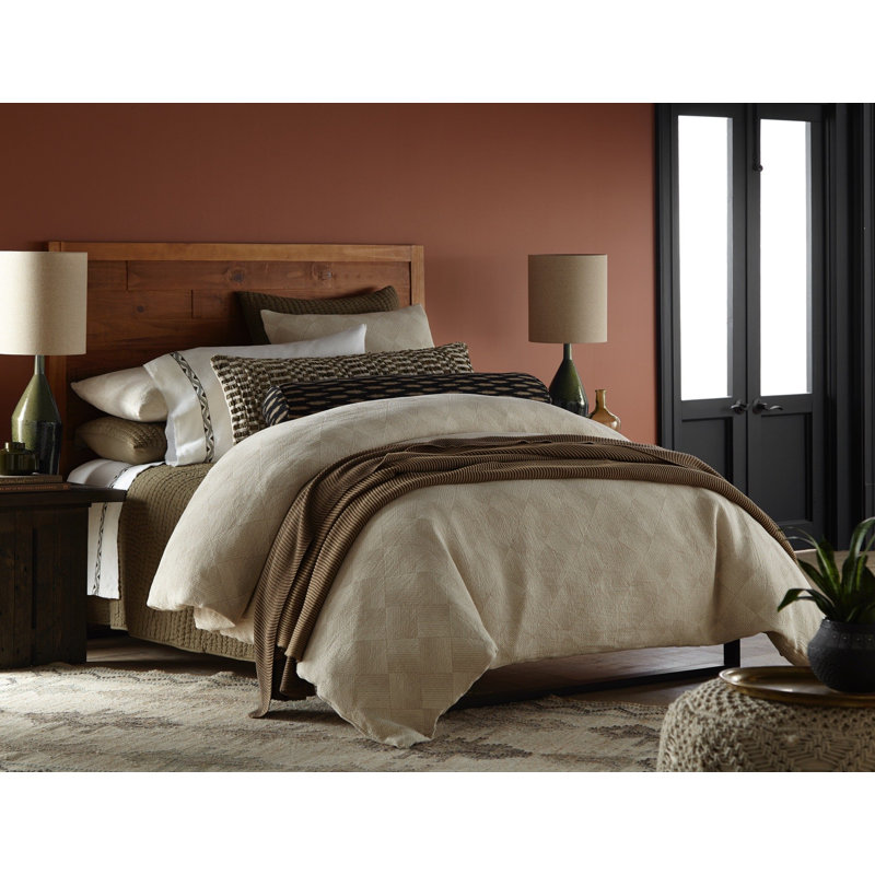 Housse de couette pour grand lit + 2 taies décora