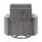 Sagen Charcoal Chenille  Glider Recliner With Swivel-1738582260